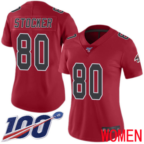Atlanta Falcons Limited Red Women Luke Stocker Jersey NFL Football #80 100th Season Rush Vapor Untouchable->youth nfl jersey->Youth Jersey